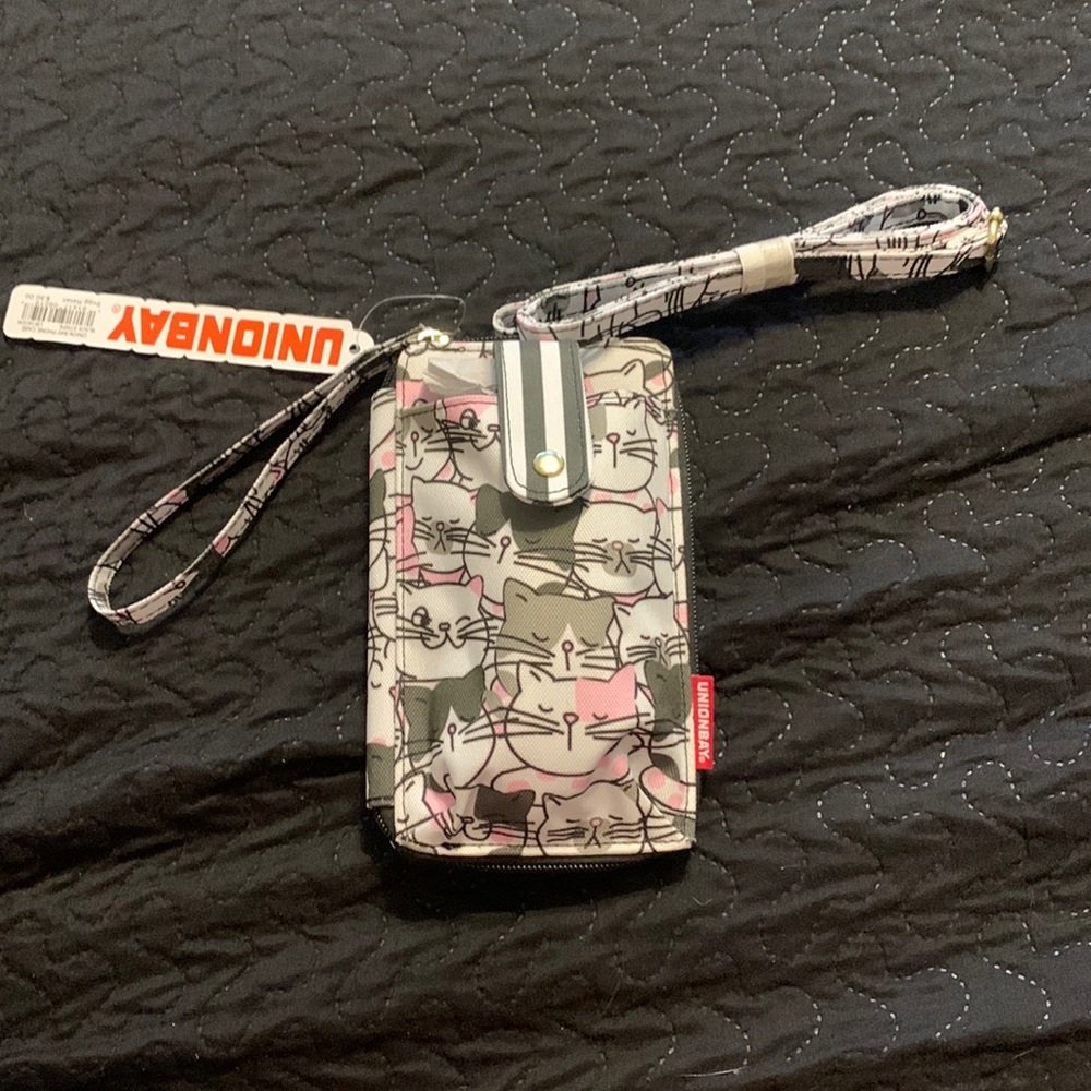 NWT UnionBay Cats Phone Case Purse Pocket Book